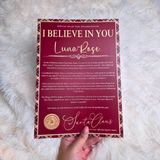 Personalised "I Believe In You" Tartan Santa Letter