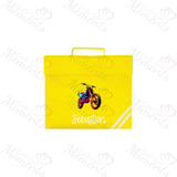 Personalised Neon Dirt Bike Book Bag