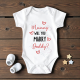 "Mummy Will You Marry Daddy?" Surprise Proposal Vest/Bodysuit