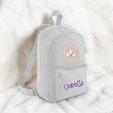 Personalised Kids Rainbow Elephant Mini Backpack