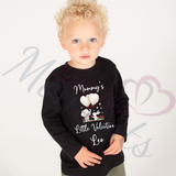 Personalised Mummy's Little Valentine Long Sleeved Top - Baby and Toddler