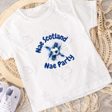 No Scotland No Party Scotland Football T-shirt for World Cup - Various Sizes - Design 2