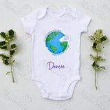 Personalised Best Daddy In The World Bodysuit. Custom Cute Father's Day Baby Vest