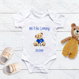 Personalised "We'll Be Coming" Scotland World Cup Baby Bodysuit
