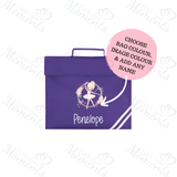Personalised Ballerina Wreath Book Bag