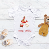 Personalised Happy Father's Day "Cheers" Baby Bodysuit
