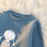 Personalised Happy Easter Sweatshirt. Custom Baby/Toddler/Kids Jumper - Hot Air Balloon Design