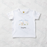Personalised 2026 My First Easter Organic Cotton Baby Tee: Easter Bunny 2026 Design