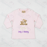 Personalised Our 1st Mother's Day Long Sleeved Top - Baby and Toddler - Teddy Bear Design