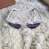 Personalised Wedding Reception Novelty Heart Shaped Sunglasses. Wedding Party Favours. Viral Trending Wedding Photographs