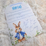 Personalised Kids Easter Bunny Letter for Easter Egg Hunt - Egg-stra Special Delivery