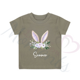 Personalised Kids Easter Bunny Ear T-shirt