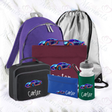 Personalised Mega Back To School Essentials Bundle - Neon Sports Car