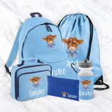 Personalised Mega Back To School Essentials Bundle - Highland Cow