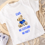 Personalised "No Scotland No Party" Scotland Football T-shirt for World Cup - All Sizes
