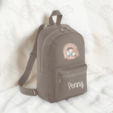 Personalised Kids Rainbow Elephant Mini Backpack