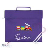 Personalised Train Book Bag - Design 2