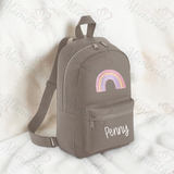 Personalised Kids Rainbow Mini Backpack
