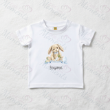 Personalised "My First Easter" Organic Cotton Baby Tee: Easter Bunny Design