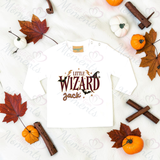 Personalised Little Wizard Long Sleeved Top | Custom Halloween Toddler Top