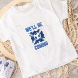 Personalised "We'll Be Coming" Scotland Football T-shirt for World Cup - All Sizes - Flag Design