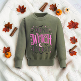 Mini Witch Energy Sweatshirt | Toddler Witch Halloween Top | Mummy And Me Matching Set | Kids Witch Sweatshirt