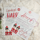 Personalised Elf Arrival & Goodbye Letter Set