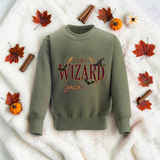 Little Wizard Sweatshirt | Halloween Toddler Sweater | Wizard Chief Main Little Mini Big Wording Options | Available In A Range Of Colours