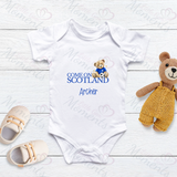 Personalised "Come On Scotland" Football World Cup Baby Bodysuit