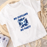 No Scotland No Party Scotland Football T-shirt for World Cup - Various Sizes - Design 4