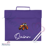 Personalised Tractor Book Bag - Design 2