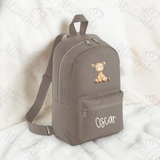 Personalised Kids Baby Giraffe Mini Backpack