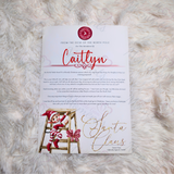 Personalised Elf Arrival Letter for December 1st - Climbing Elf