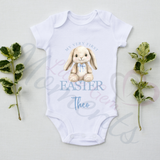 Personalised My Very First Easter Baby Bodysuit. Custom Cute Baby Easter Vest - Pink or Blue