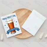 Personalised Happy Father's Day Card. Fun Fully Custom Card for Dad - Reason You Drink