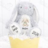 Personalised "My Very First Easter" Bunny Teddy. Custom Keepsake 1st Easter Bunny Plush