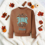 Little Terror Energy Sweatshirt | Halloween Toddler Matching Top | Kids Halloween Sweatshirt | Available In A Range Of Colours