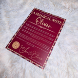 Personalised "A Magical Note" Tartan Santa Letter. Custom Christmas Eve Box Filler.