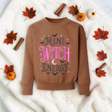 Mini Witch Energy Sweatshirt | Toddler Witch Halloween Top | Mummy And Me Matching Set | Kids Witch Sweatshirt