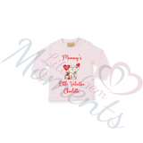 Personalised Mummy's Little Valentine Long Sleeved Top - Baby and Toddler - Elephant Design