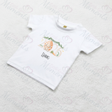 Personalised 2026 My First Easter Organic Cotton Baby Tee: Easter Bunny 2026 Design