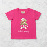 Personalised Our First Mother's Day 2026 T-shirt - Teddy Design - Pink or Blue