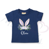 Personalised Kids Easter Bunny Ear T-shirt