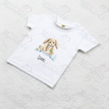 Personalised "My First Easter" Organic Cotton Baby Tee: Easter Bunny Design