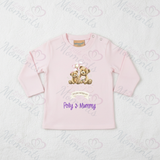 Personalised Our 1st Mother's Day Long Sleeved Top - Baby and Toddler - Teddy Bear Design