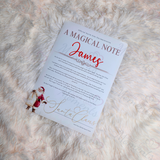 Personalised "A Magical Note" Christmas Letter from Santa. Custom Xmas Santa Letter.