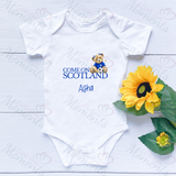Personalised "Come On Scotland" Football World Cup Baby Bodysuit
