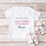 Personalised Class of 2026 Leavers Graduation T-shirt - "Our Last Summer" 26 Leaver