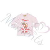 Personalised Mummy's Little Valentine Long Sleeved Top - Baby and Toddler - Teddy Bear Design