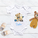 Personalised World's Best Daddy Baby Bodysuit. Custom Cute Father's Day Baby Vest.